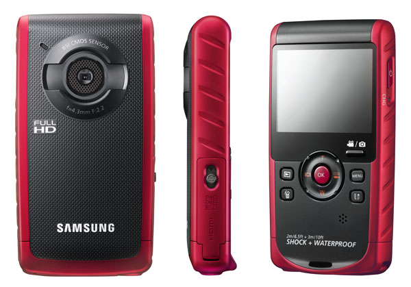 Samsung W200 – новая водонепроницаемая видеокамера.