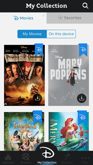 Disney Movies Anywhere screenshot
