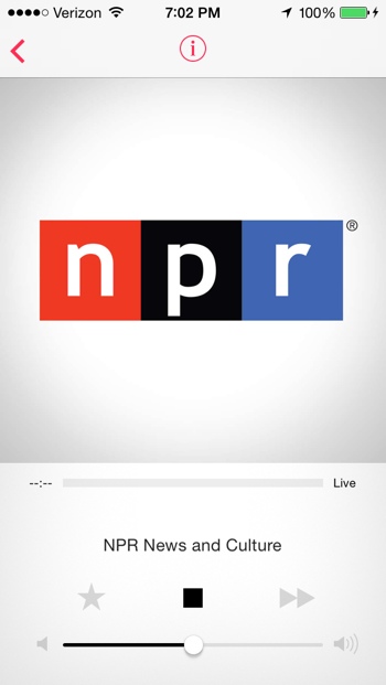 NPR iTunes Radio