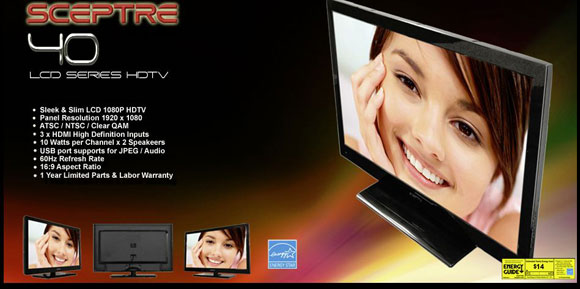 Sceptre 40-inch class HDTV