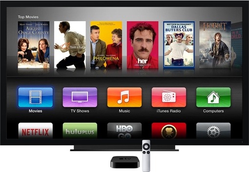 Apple TV interface