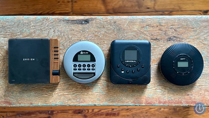 From the left: the Syitren R300, KLIM Nomad, Monodial MD-709, and Hott C228.