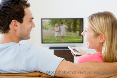 couple watching TV