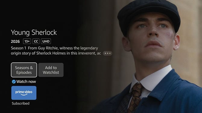Amazon Fire TV large text 