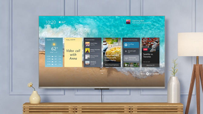 Amazon Omni QLED TV Showing the Ambient Experience