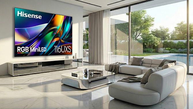 Hisense 116UXS RGB MiniLED evo TV