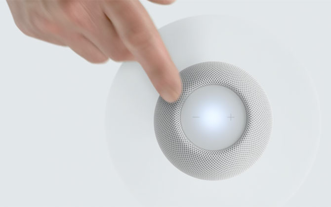 HomePod Mini touch control