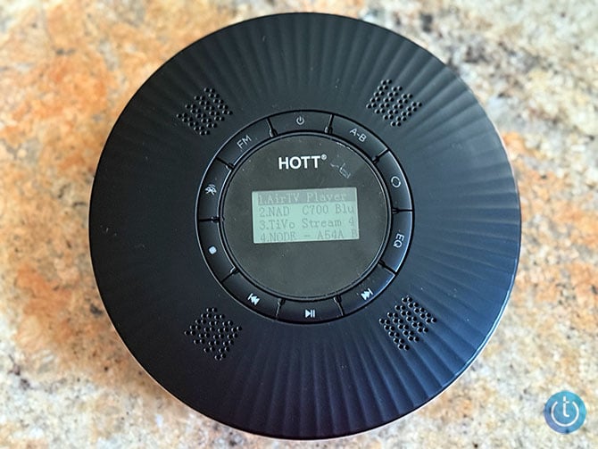 The Hott C228 CD Player shows connectivity options, including AirTV player, NAD C700, and TiVo Stream