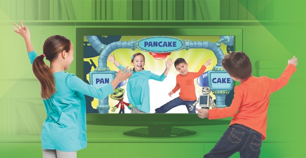 Kids using LeapTV