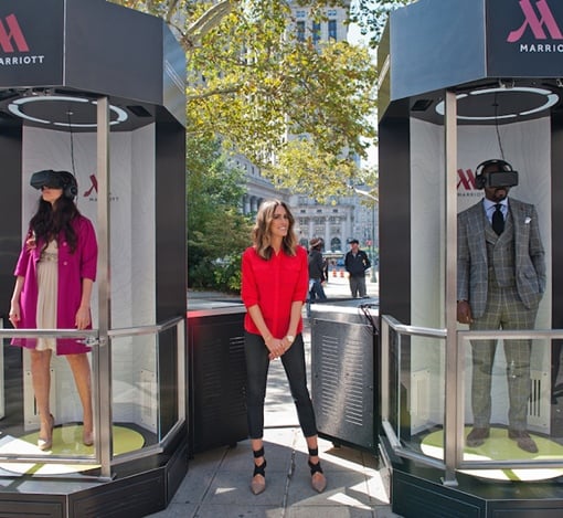 Marriott 'Travel Brilliantly' VR booth