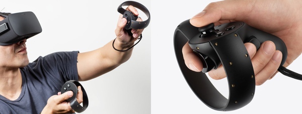 Oculus Rift controlled by Oculus Touch