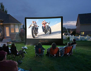Open Air Cinema Home outdoor inflatable screen
