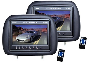 Pyle Headrests with Built-In LCD Monitors