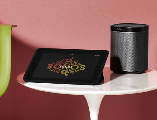 Sonos Speaker with tablet