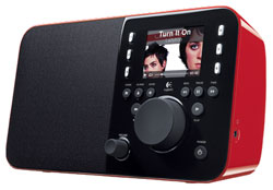 Logittech Squeezebox radio red