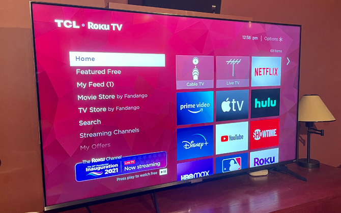 TCL 6-Series Roku interface