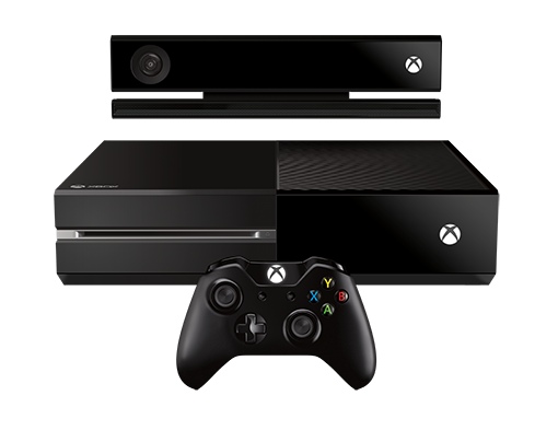 Xbox One console with controller and Kinect