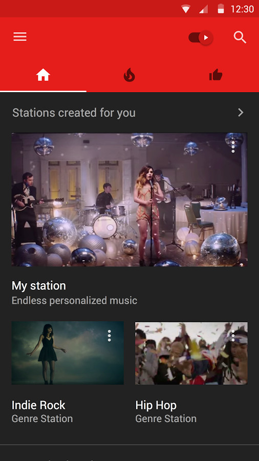 YouTube Music app screenshot