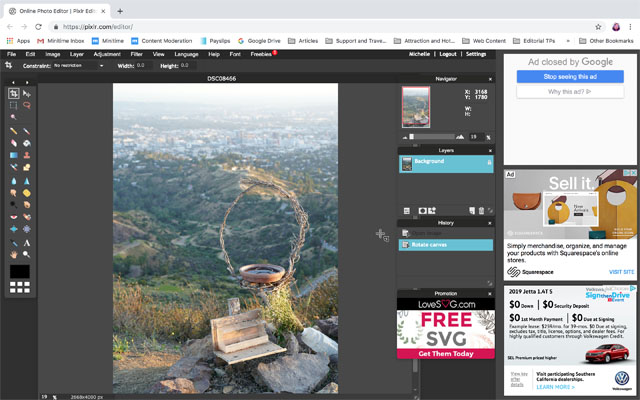 Online PhotoShop - Free Web-based Photo Editor (No Ads!)