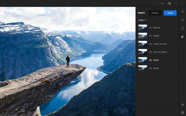 Best premium features: Adobe Photoshop Lightroom CC