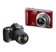 digital SLR and point-and-shoot cameras