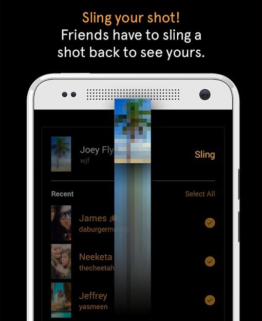 Slingshot photo sharing app
