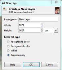 GIMP Layers