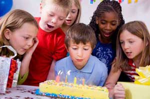 boy with cake