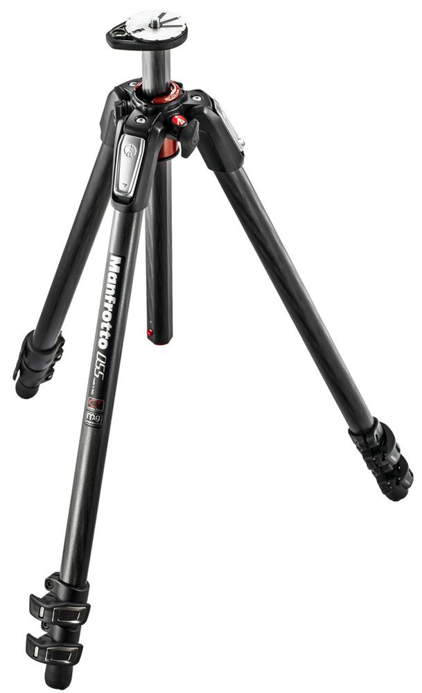 Manfrotto MT055CXPRO3 and 327RC2 light grip joystick tripod ball head