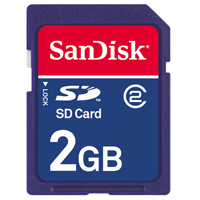 SanDisk 2GB SD memory card