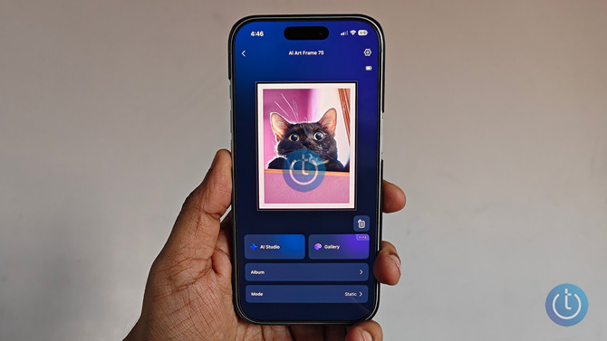 Photo of the author's cat displayed in the Switchbot app