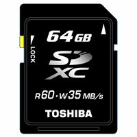 Toshiba 64GB SDXC memory card