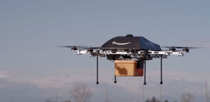 Amazon delivery by unmanned drone