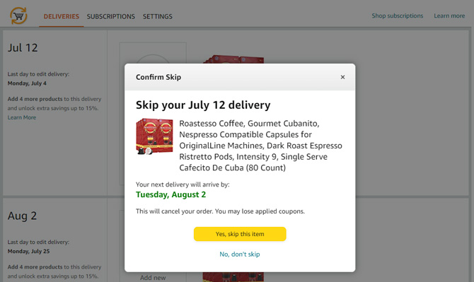 How to Cancel Amazon Subscribe Save Techlicious