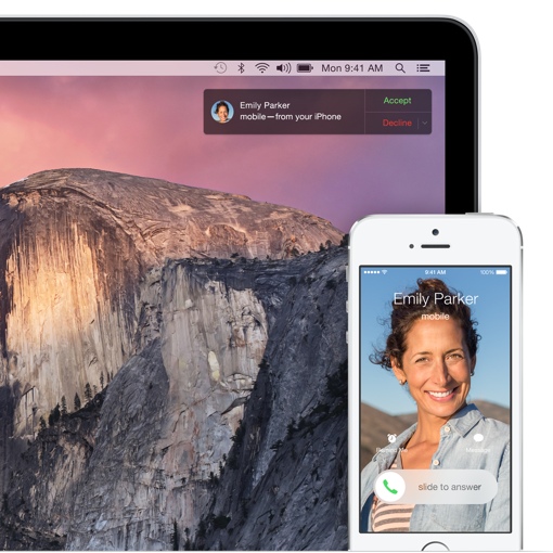 Apple OS X Mavericks phone call