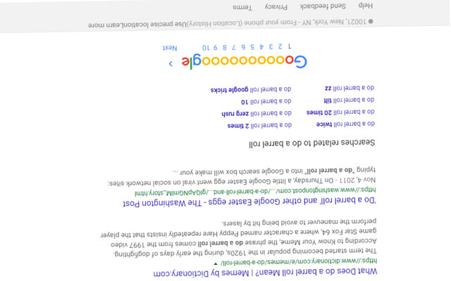 Search on google with me part 1: do a barrel roll@Google