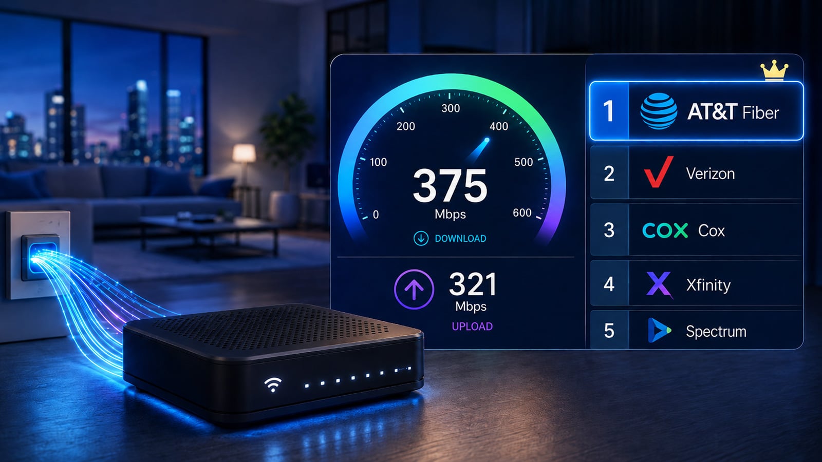 AT&T Fiber beats Verizon, Xfinity and Cox for best internet provider in 2026