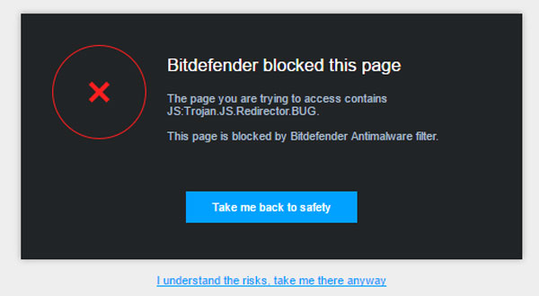 Bitdefender trojan warning