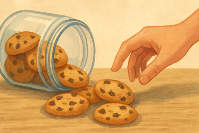 Cookie jar illustration