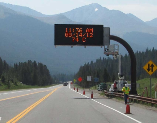 Daktronics Road Sign in Colorado