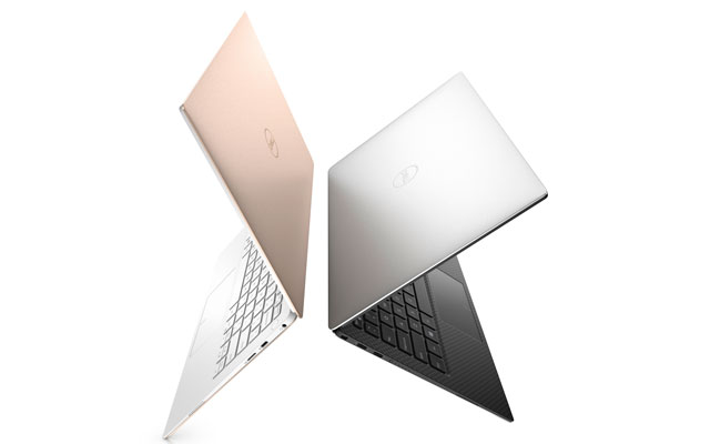 Dell XPS13 laptop in rose gold Ces 2018