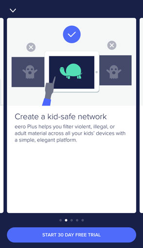 Eero app - parental controls