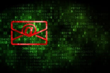 Email hacking concept image