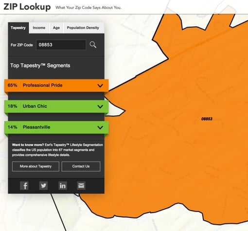 Esri ZIP Lookup