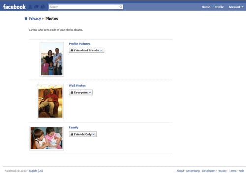 Facebook photo privacy