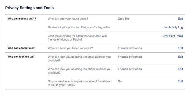 Facebook Privacy