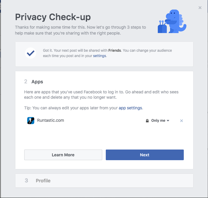 facebook privacy - what does following mean on instagram search