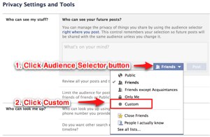 Facebook privacy settings