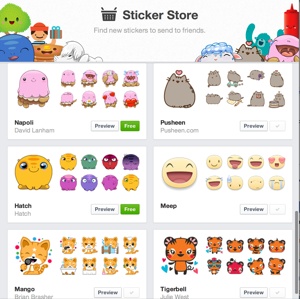 Facebook Sticker Store