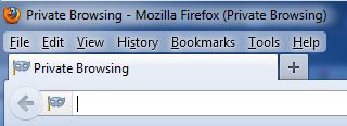 Firefox private browsing